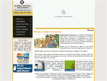 Tablet Screenshot of globaldentalsolutions.co.in